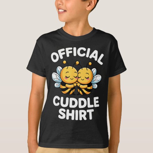 Cuddle Shirt Cute Bees Funny Cozy Couple  (Voorkant)