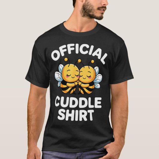 Cuddle Shirt Cute Bees Funny Cozy Couple  (Voorkant)