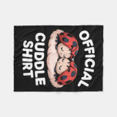 Cuddle Shirt Cute Ladybug Couple Cozy  Fleece Deken (Voorkant (Horizontaal))