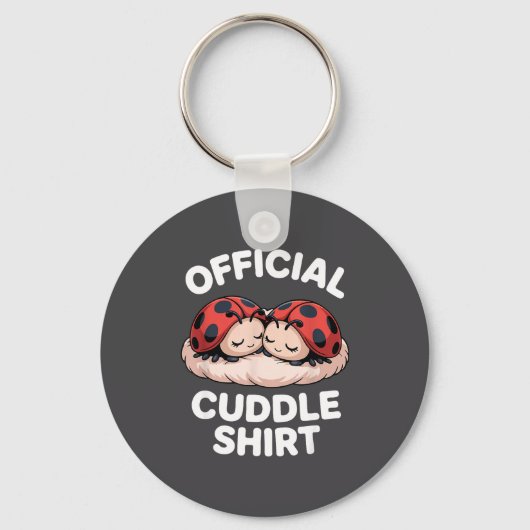 Cuddle Shirt Cute Ladybug Couple Cozy Sleutelhanger (Voorkant)