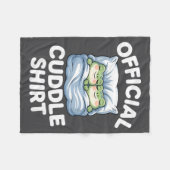 Cuddle Shirt Funny Cute Frogs Cozy  Fleece Deken (Voorkant (Horizontaal))