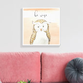 Cuddlies Owl | Be Wise Canvas Afdruk (Insitu (Woonkamer))