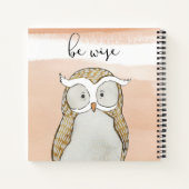 Cuddlies Owl | Be Wise Notitieboek (Achterkant)