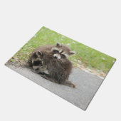 Cuddling-Baby-accoons Deurmat (Schuin)