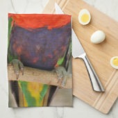 Cuddling Lorikeets Kitchen Towel Theedoek (Quarter Fold)