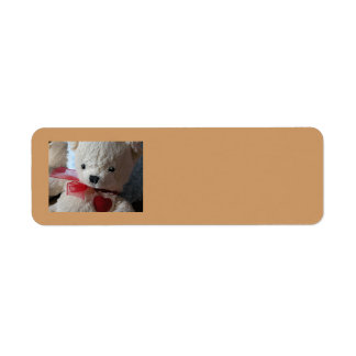 Cuddly Teddy Bear - retouradres label