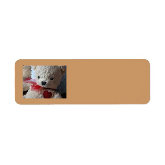 Cuddly Teddy Bear - retouradres label (Voorkant)