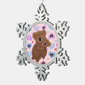 Cudly Koala Beren Snowflake Ornament (Rechts)