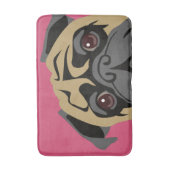 Cudly Pug Badmat (Voorkant Verticaal)