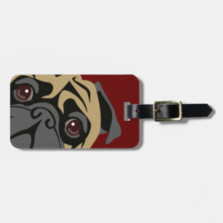 Cudly Pug Bagagelabel