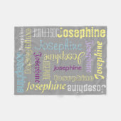 Cudly Warm fleece Personal Name Blanket Deken (Voorkant (Horizontaal))
