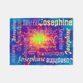 Cudly Warm fleece Personal Name Blanket Deken (Voorkant (Horizontaal))