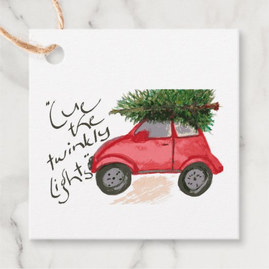 Cue de Labels van de Gift van de Lichten (Voorkant)