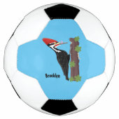 Cue drôle Pileated woodpecker dessin d'illustratio (Devant)