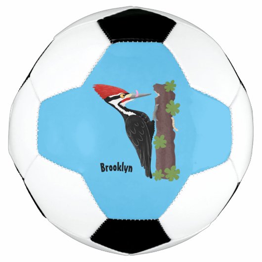 Cue drôle Pileated woodpecker dessin d'illustratio (Devant)