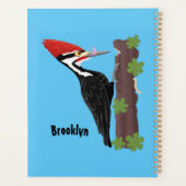 Cue drôle Pileated woodpecker dessin d'illustratio (Dos)