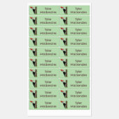 Cue Funny Pileated specht cartoon gepersonaliseerd Labels (Vel)