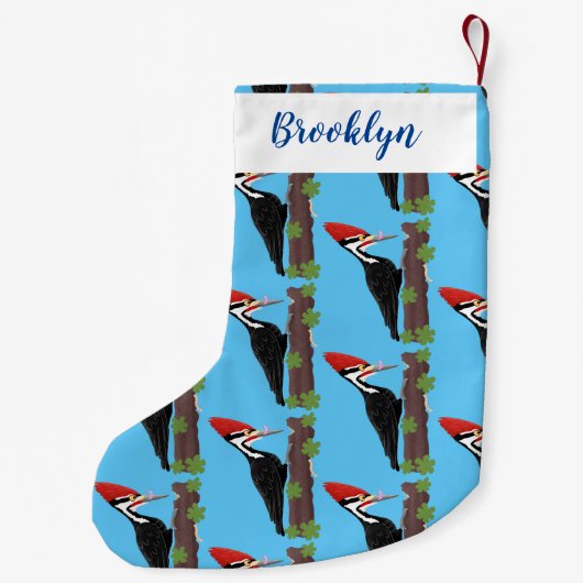 Cue grappige illustratie van de cartoon van pileaa kleine kerstsok (Achterkant)