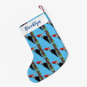 Cue grappige illustratie van de cartoon van pileaa kleine kerstsok (Achterkant (Hangend))