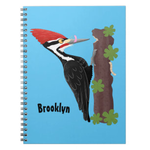 Cue grappige illustratie van de cartoon van pileaa notitieboek