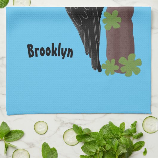 Cue grappige illustratie van de cartoon van pileaa theedoek (Gevouwen)