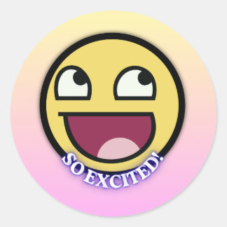 Cue happy emoji sticker