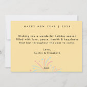 CUE LA CONFETTI | Carte de voeux pour le Nouvel An (Dos)