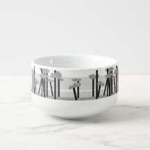Cuenco de sopa b&w