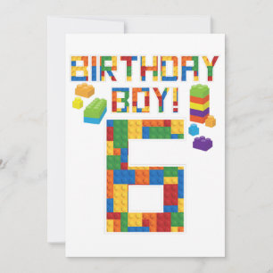 Cuene 6th Birthday Gift 6 Years Old Block Building Save The Date