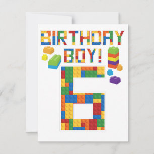 Cuene 6th Birthday Gift 6 Years Old Block Building Save The Date