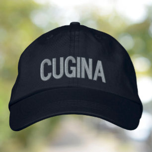 Cugina (neef/vrouw) geborduurd pet van pet