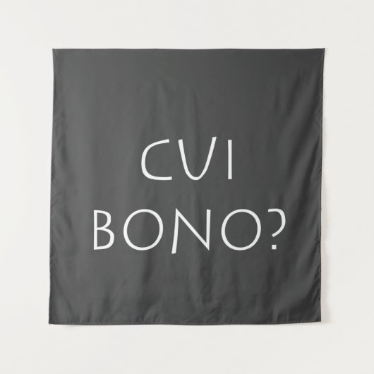 Cui bono wandkleed (Voorkant)