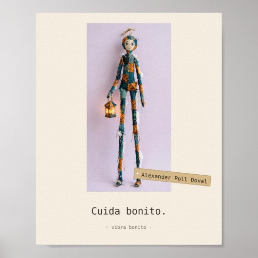 Cuida bonito — Jouets de Tissu Affiche (Devant)