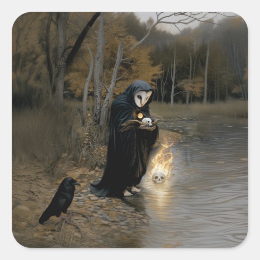 Cuida Vierkante Sticker (Voorkant)