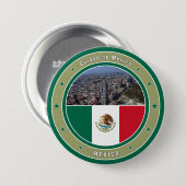 Cuidad de Mexico Ronde Button 7,6 Cm (Voorkant /achterkant)