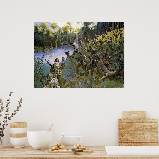 Cuidado Zorg voor bushmaster met Bolo Poster (Keuken)