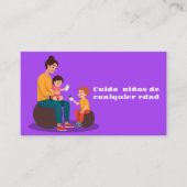 Cuido ninos visitekaartje (Voorkant)