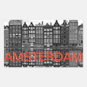 Cuiller autocollant d'Amsterdam villes