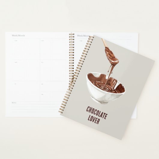 Cuillère Bol Amoureux de Chocolat (Devant avec enveloppe)
