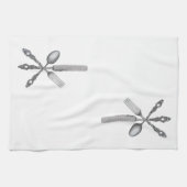 Cuillère, Couteau, Fourche - Serviette (Horizontal)