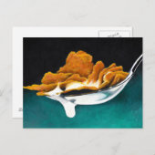 Cuillerée de carte postale de peinture de céréale (Devant / Derrière)