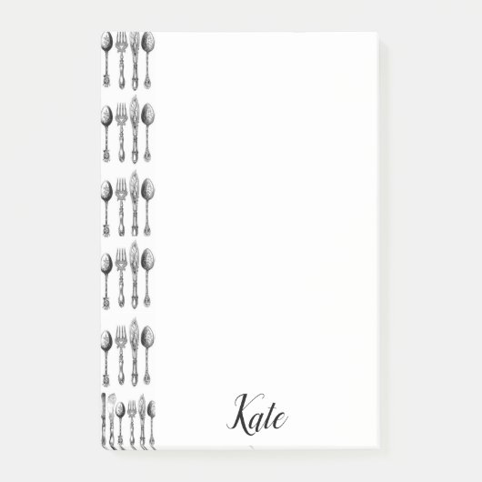 Cuillères en ustensiles Post-it Notes (Devant)