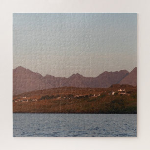 Cuillin Hills bij rode zonsondergang Eiland Skye B Legpuzzel