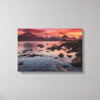 Cuillins vanuit Elgol Isle of Skye Canvas Afdruk