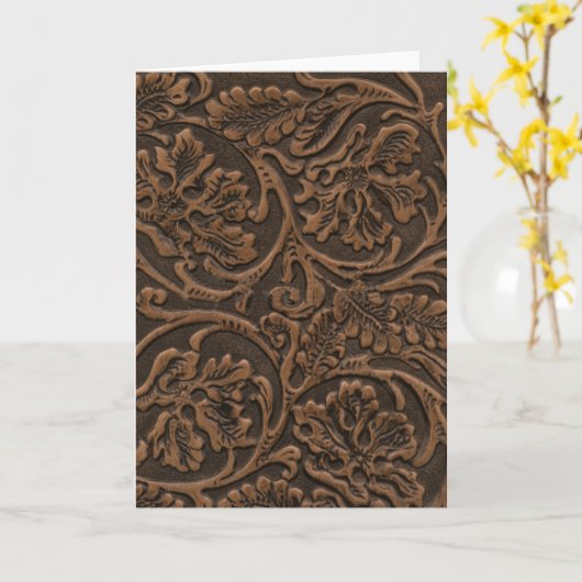 Cuir à selle - cartes à notes (Fleur jaune)