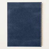 Cuir bleu avec cadre or (Dos)