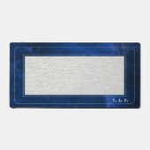 Cuir Bleu et Lin - Série Scholar (Recto)