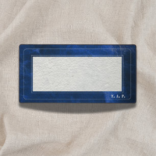 Cuir Bleu et Lin - Série Scholar