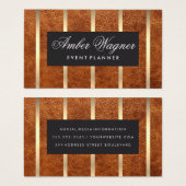 Cuir Brown | Bandes d'or (Devant & derrière)