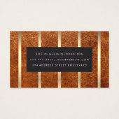 Cuir Brown | Bandes d'or (Dos)